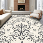 Classic Scrollwork Floral Pattern Rug