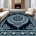 Intricate Mandala Floral Design Rug