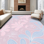 Pastel Floral Sketch Pattern Rug