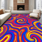 Vibrant Swirls Bold Design Rug