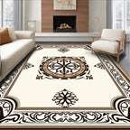 Ornate Central Medallion Filigree Frame Rug