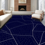 Abstract Geometric Starry Night Graphic Rug