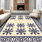 Classic Floral Motif Rug Design Rug