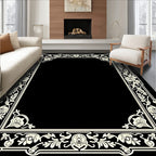 Classic Floral Border Design Rug