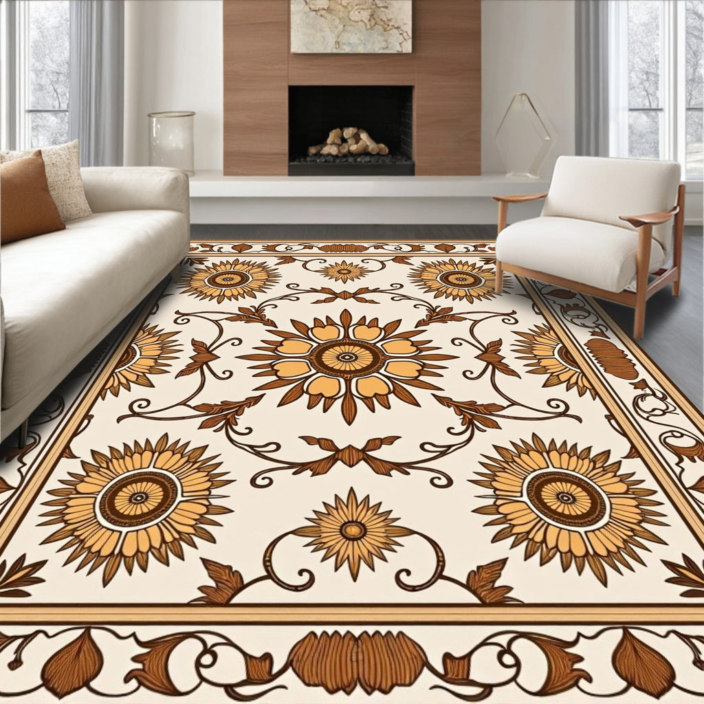 Floral Medallion Pattern Rug