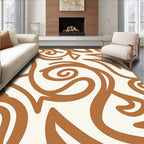 Modern Swirls Abstract Design Rug