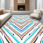 Bold Abstract Chevron Lines Rug
