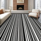 Bold Vertical Striped Design Rug
