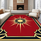 Radiant Sun Geometric Design Rug