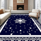Star Cluster Ornate Border Design Rug
