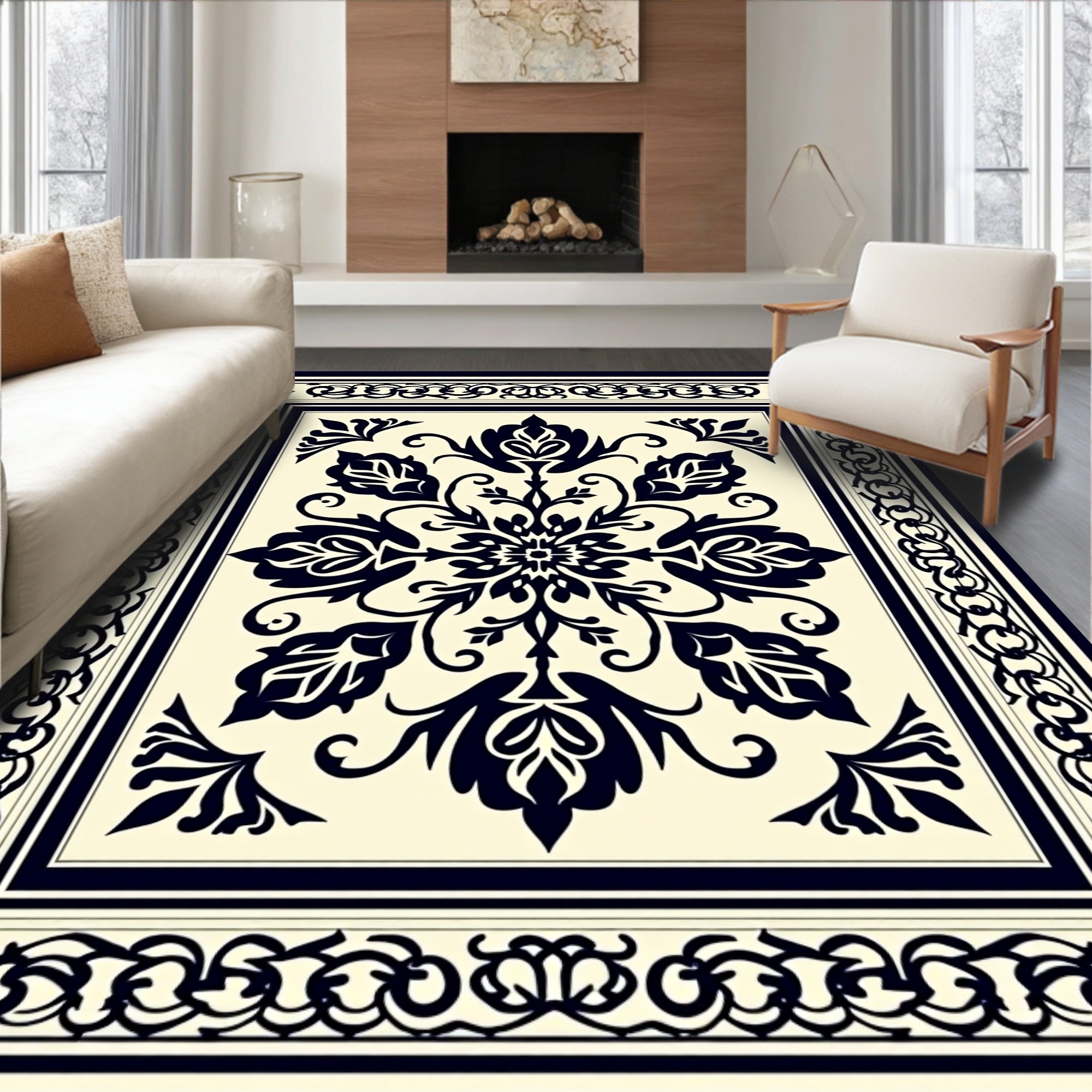 Classic Floral Intricate Design Rug