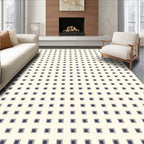 Minimalist Grid Square Pattern Design Rug