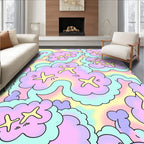 Pastel Cloud Star Pattern Rug