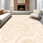 Soft Warm Swirl Pattern Design Rug