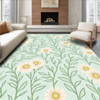 Delicate Bloom Vine Pattern Rug