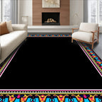 Bold Jewel Toned Geometric Pattern Rug