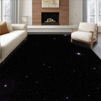 Cosmic Night Stars Mandala Rug