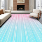 Soft Vertical Stripe Ombre Rug