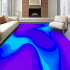 Vivid Abstract Gradient Layers Rug