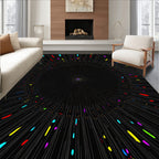 Vibrant Abstract Burst Pattern Rug