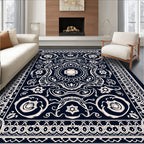 Intricate Vintage Floral Ornament Rug