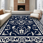 Classic Floral Scrollwork Design Rug