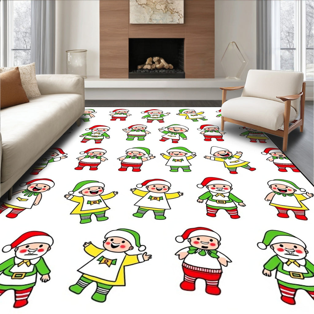 Festive Christmas Elf Collection Rug