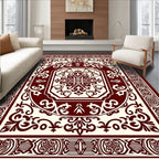 Classic Floral Medallion Geometric Design Rug