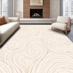 Abstract Swirl Line Pattern Rug