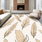 Feather Pattern Delicate Design Rug