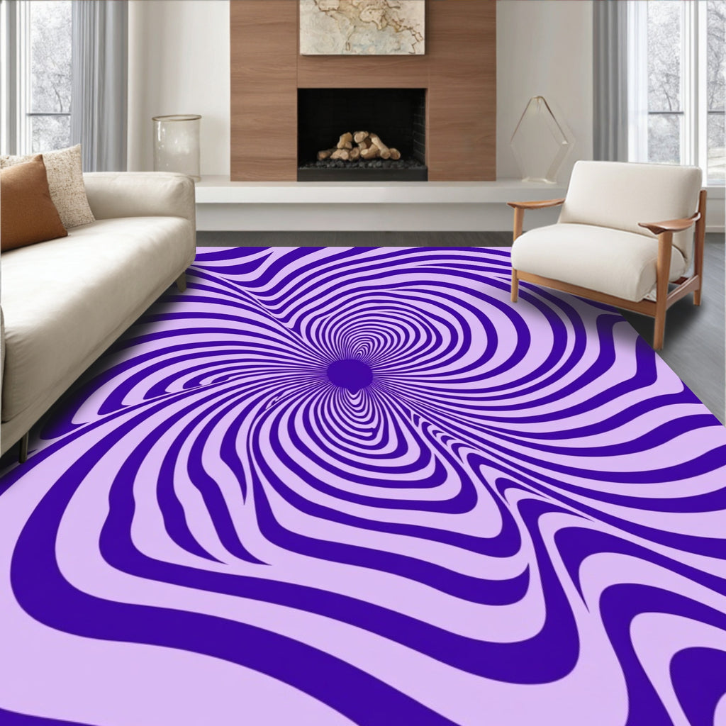 Dazzling Swirling Pattern Design Rug