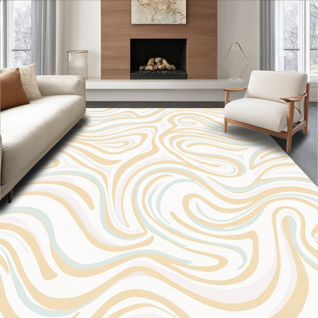 Soft Swirls Pattern Rug