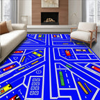 Urban Blue Hot Wheels Traffic Rug