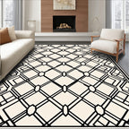 Bold Geometric Intersecting Lines Rug
