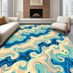 Abstract Swirls Pattern Rug