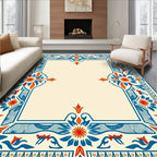 Classic Floral Border Design Rug