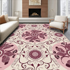 Artistic Floral Medallion Pattern Rug