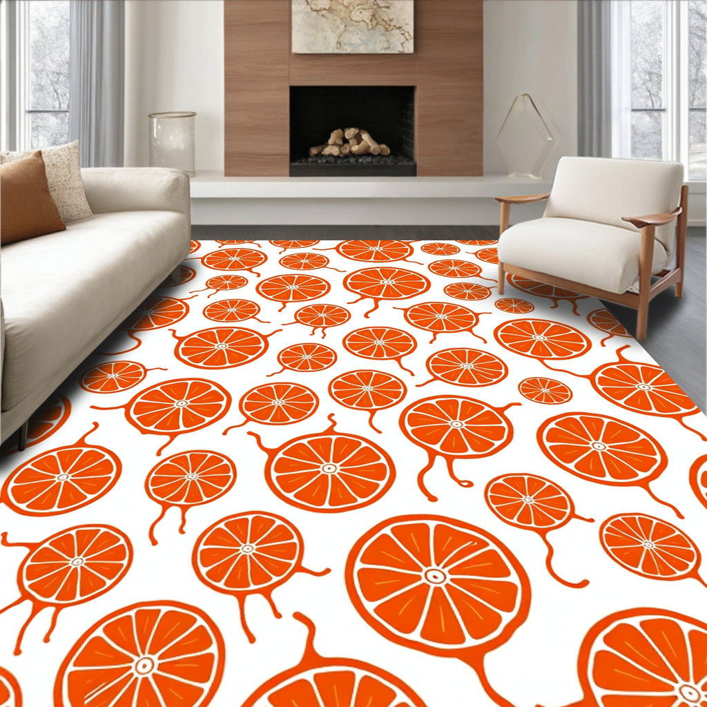 Citrus Slices Fun Pattern Rug