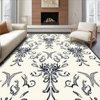 Classic Baroque Flourish Pattern Rug