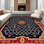 Ornate Floral Lattice Pattern Rug