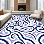 Bold Swirls Graphic Pattern Rug