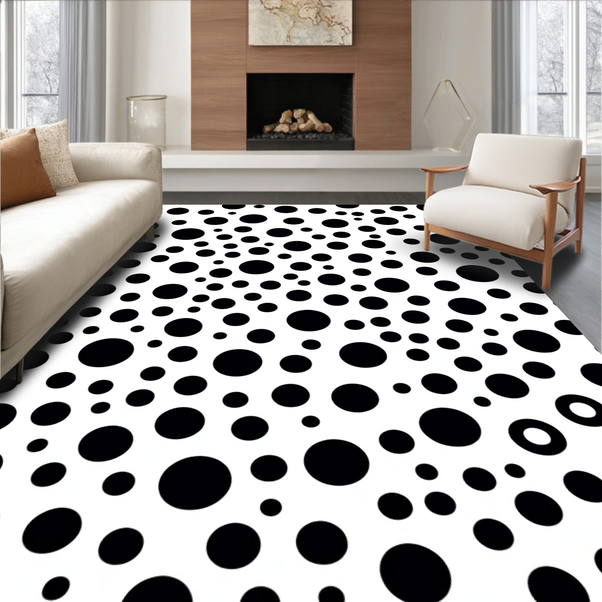 Bolds Dots Pattern Rug