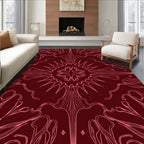 Art Nouveau Floral Symmetry Rug