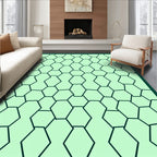 Hexagon Pattern With Slight Irregularity Rug