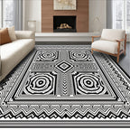 Bold Geometric Abstract Pattern Design Rug