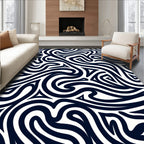 Bold Abstract Line Art Rug