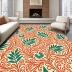 Intricate Floral Vine Pattern Design Rug