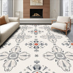 Vintage Floral Medallion Pattern Rug