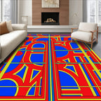 Bold Blocks Geometric Pattern Rug