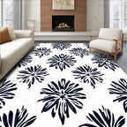 Bold Floral Starburst Pattern Rug
